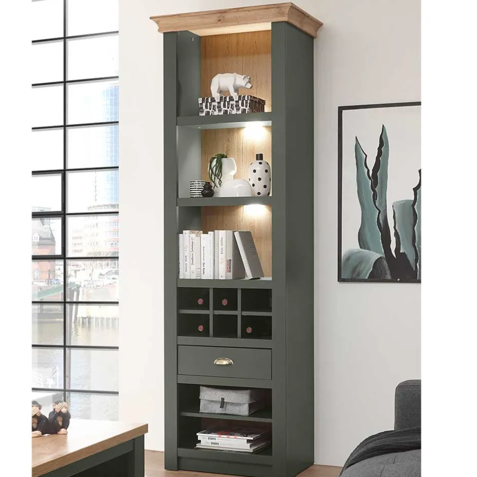 Pharao24 Wohnwand Vashina> Wohnwand 300 Cm