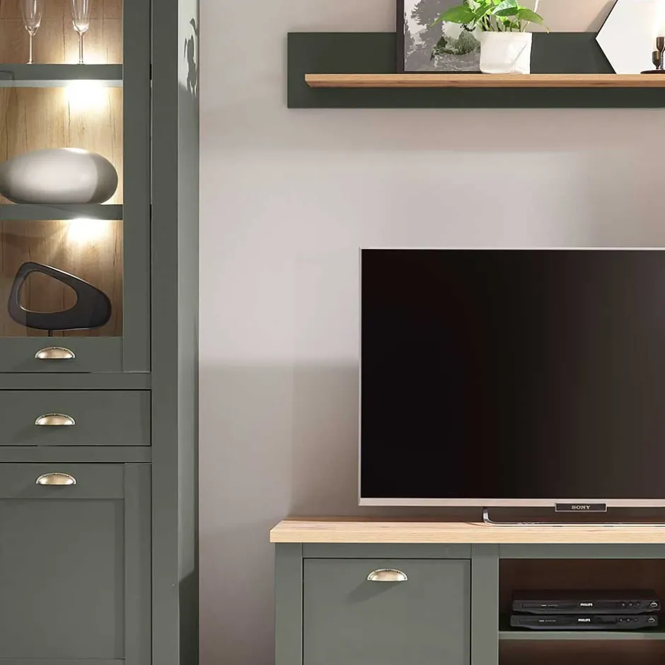 Pharao24 Wohnwand Vashina> Wohnwand 300 Cm