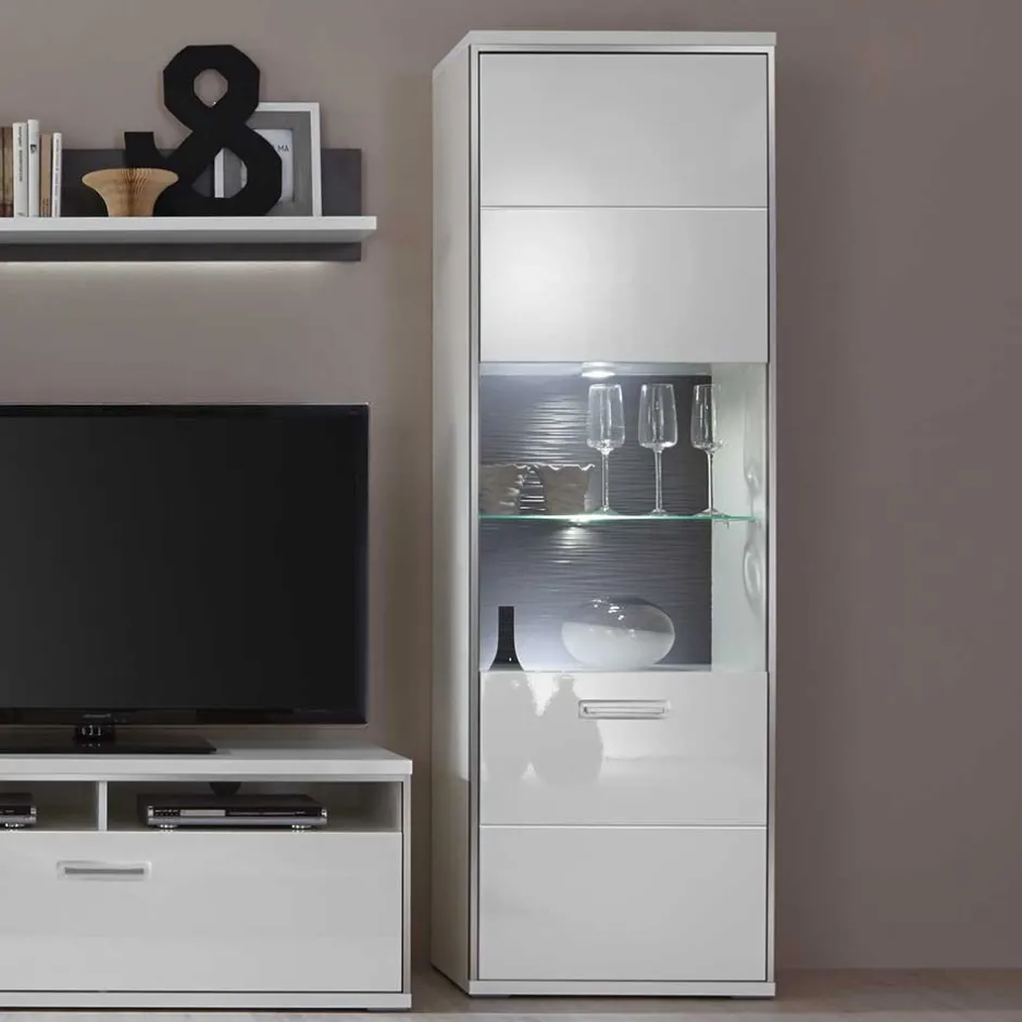 Wohnzimmerschrank|Wohnzimmervitrinen*Pharao24 Wohnwand Vitrine Lefaria