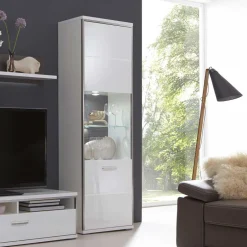 Wohnzimmerschrank|Wohnzimmervitrinen*Pharao24 Wohnwand Vitrine Lefaria