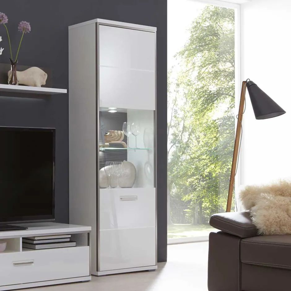 Wohnzimmerschrank|Wohnzimmervitrinen*Pharao24 Wohnwand Vitrine Lefaria
