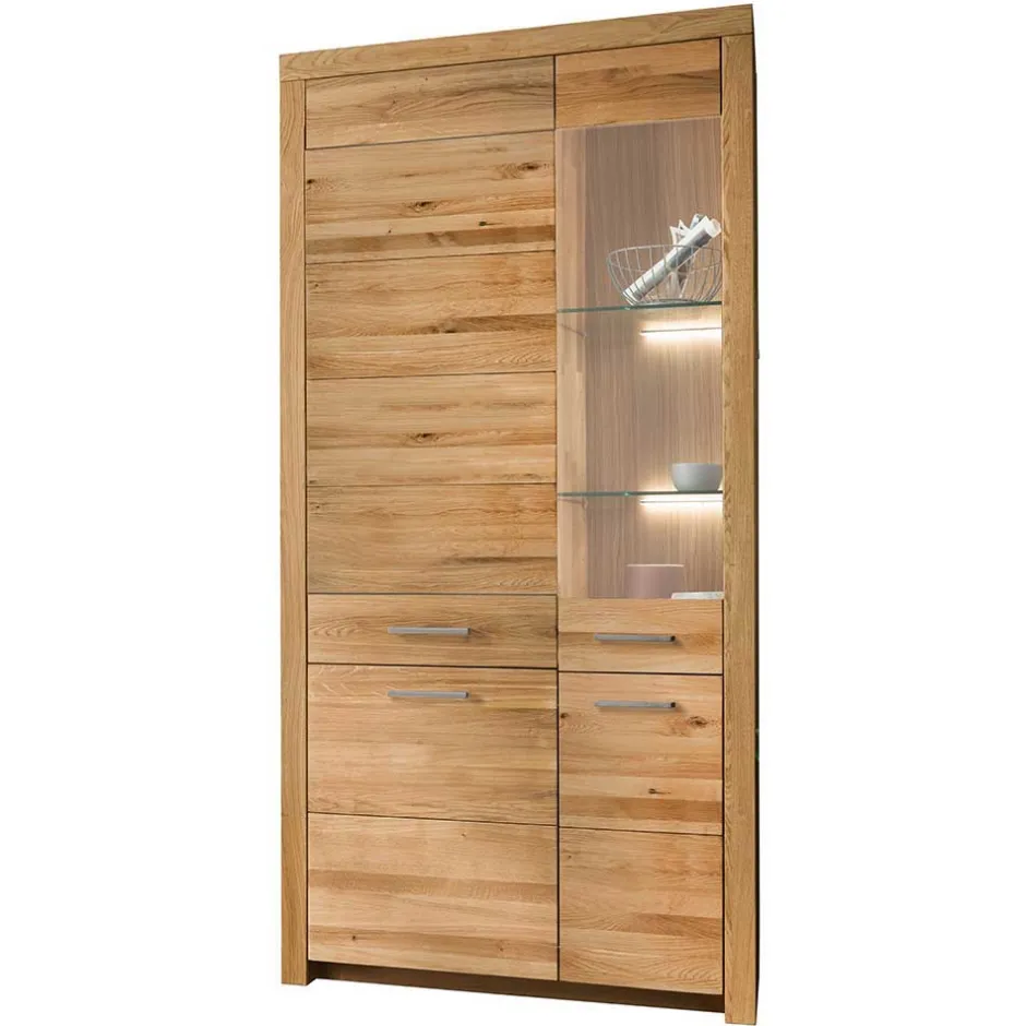 Pharao24 Wohnwand Wildeiche Divrina> Wohnwand 350 Cm|Moderne Wohnwände