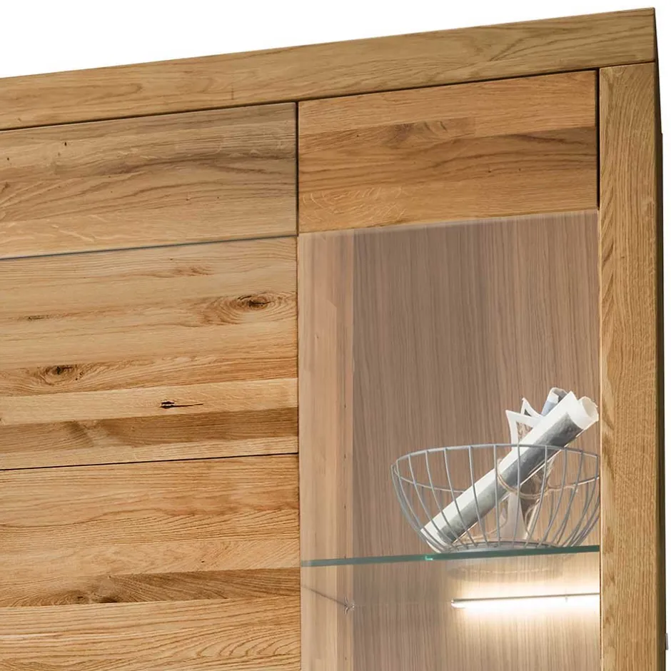 Pharao24 Wohnwand Wildeiche Divrina> Wohnwand 350 Cm|Moderne Wohnwände