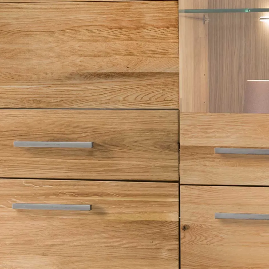 Pharao24 Wohnwand Wildeiche Divrina> Wohnwand 350 Cm|Moderne Wohnwände