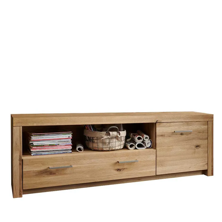 Pharao24 Wohnwand Wildeiche Divrina> Wohnwand 350 Cm|Moderne Wohnwände