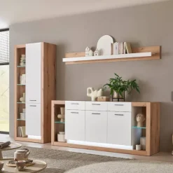 Moderne Wohnwände*Pharao24 Wohnzimmer Anbauwand Asprecca