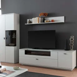 Wohnwand 250 Cm|Moderne Wohnwände*Pharao24 Wohnzimmer Anbauwand Barat
