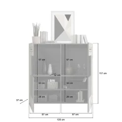 Wohnwand 300 Cm|Moderne Wohnwände*Pharao24 Wohnzimmer Anbauwand Contreros