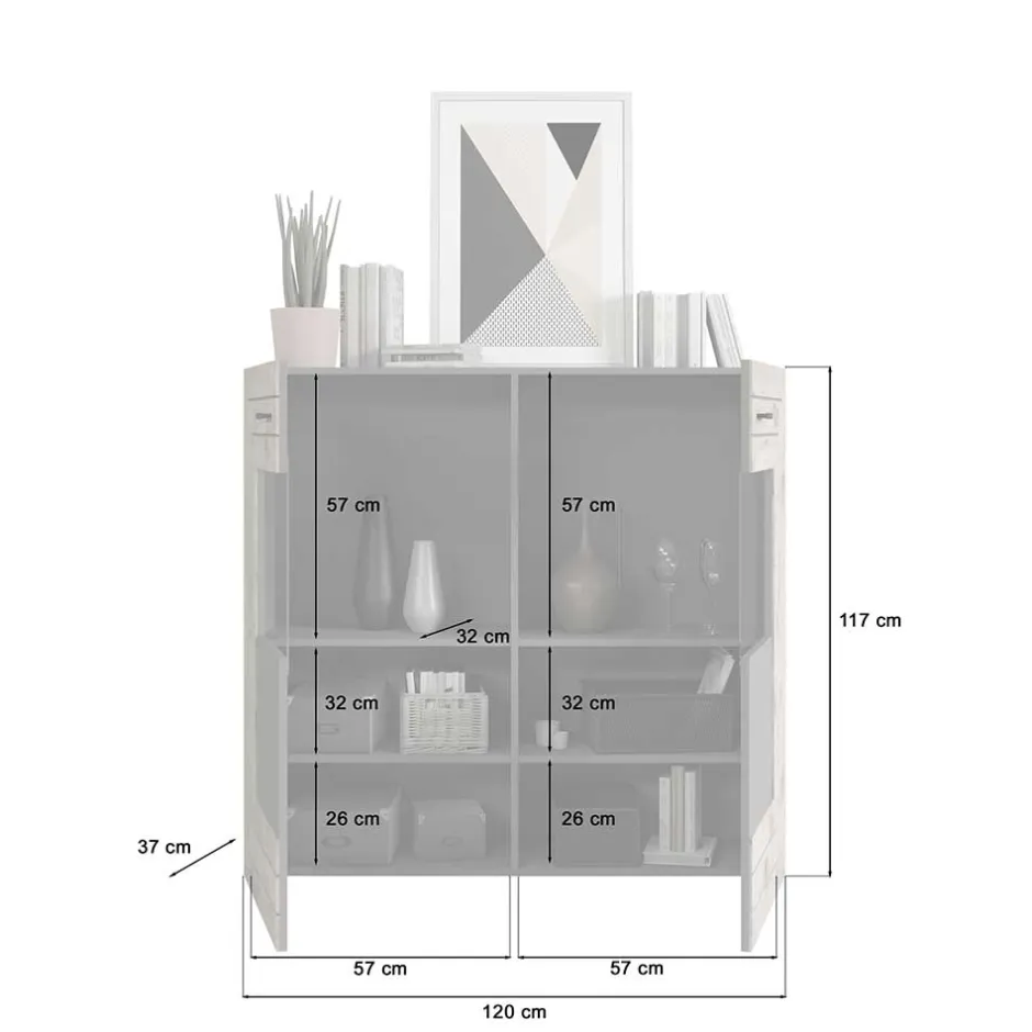 Wohnwand 300 Cm|Moderne Wohnwände*Pharao24 Wohnzimmer Anbauwand Contreros