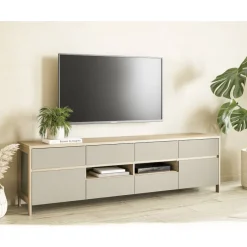 Wohnwand 300 Cm*Pharao24 Wohnzimmer Anbauwand Fine