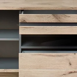 Moderne Wohnwände|Wohnwand 300 Cm*Pharao24 Wohnzimmer Anbauwand Griffin