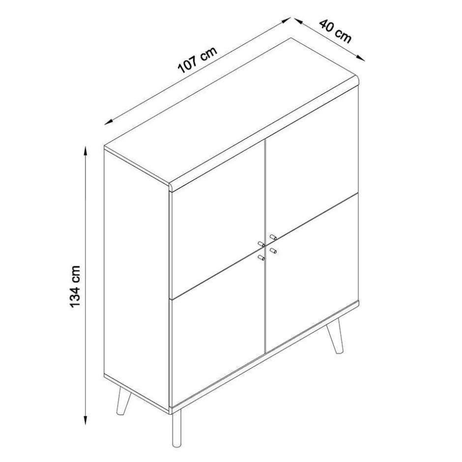 Wohnwand 300 Cm|Massivholz Wohnwände*Pharao24 Wohnzimmer Anbauwand Levanca