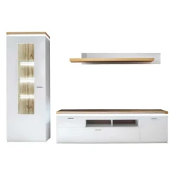 Wohnwand 250 Cm|Moderne Wohnwände*Pharao24 Wohnzimmer Anbauwand Lovranon