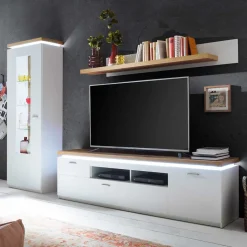 Wohnwand 250 Cm|Moderne Wohnwände*Pharao24 Wohnzimmer Anbauwand Lovranon