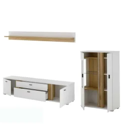 Wohnwand 300 Cm|Moderne Wohnwände*Pharao24 Wohnzimmer Anbauwand Luzillo