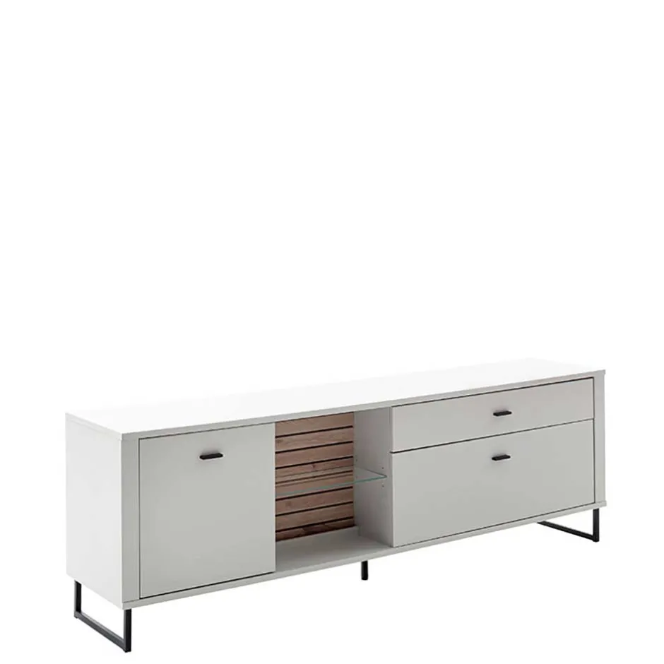 Moderne Wohnwände*Pharao24 Wohnzimmer Anbauwand Polar