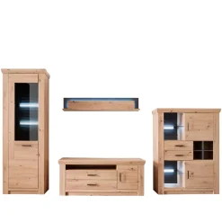 Wohnwand 350 Cm|Moderne Wohnwände*Pharao24 Wohnzimmer Anbauwand Tridovina