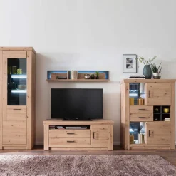 Wohnwand 350 Cm|Moderne Wohnwände*Pharao24 Wohnzimmer Anbauwand Tridovina