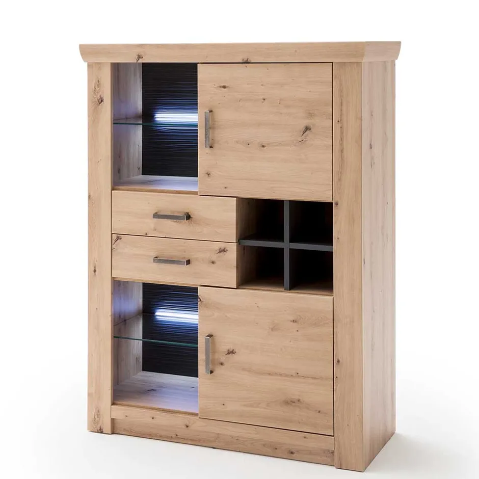 Wohnwand 350 Cm|Moderne Wohnwände*Pharao24 Wohnzimmer Anbauwand Tridovina