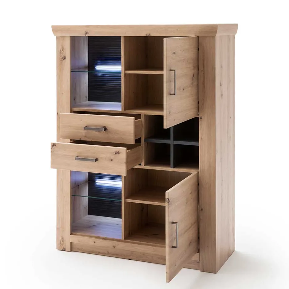 Wohnwand 350 Cm|Moderne Wohnwände*Pharao24 Wohnzimmer Anbauwand Tridovina