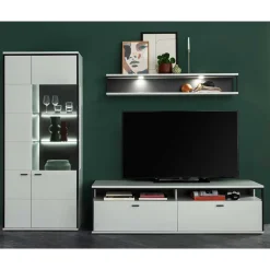 Moderne Wohnwände|Wohnwand 250 Cm*Pharao24 Wohnzimmer Anbauwand Ukai