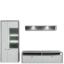 Moderne Wohnwände|Wohnwand 250 Cm*Pharao24 Wohnzimmer Anbauwand Ukai