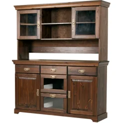 Wohnzimmervitrinen|Massivholz Schränke*Pharao24 Wohnzimmer Buffetschrank Valhion