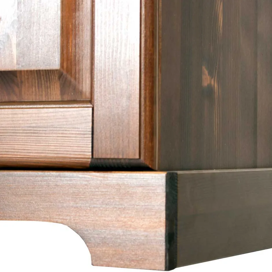 Wohnzimmervitrinen|Massivholz Schränke*Pharao24 Wohnzimmer Buffetschrank Valhion