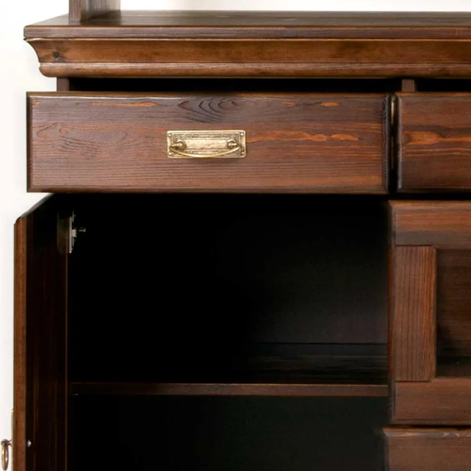 Wohnzimmervitrinen|Massivholz Schränke*Pharao24 Wohnzimmer Buffetschrank Valhion