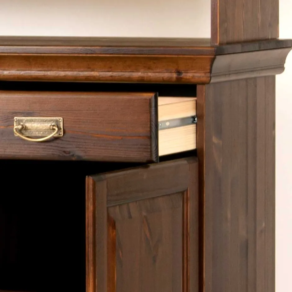 Wohnzimmervitrinen|Massivholz Schränke*Pharao24 Wohnzimmer Buffetschrank Valhion