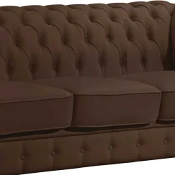 Polstermöbel|Wohnzimmercouch*Pharao24 Wohnzimmer Couch Echtleder Madita