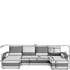 Wohnlandschaften|Ecksofas*Pharao24 Wohnzimmer Couch Matiro