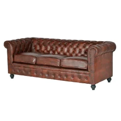 Pharao24 Wohnzimmer Couch Puerto> 3 Sitzer Sofa