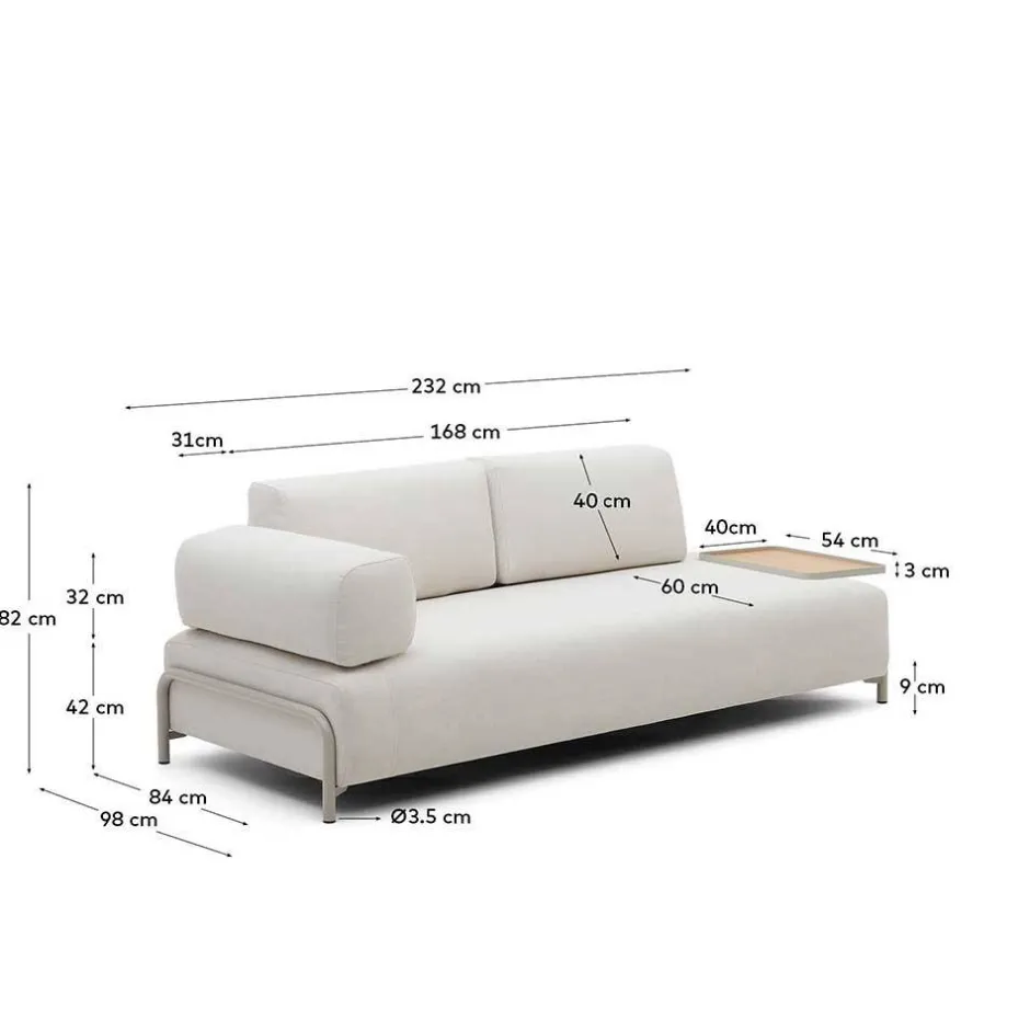 Pharao24 Wohnzimmer Couch Vivo> 3 Sitzer Sofa