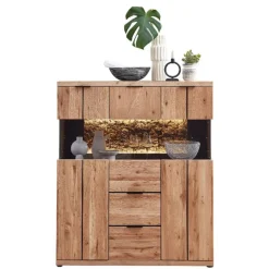 Pharao24 Wohnzimmer Highboard Emly> Wohnzimmervitrinen|Vitrinenschrank