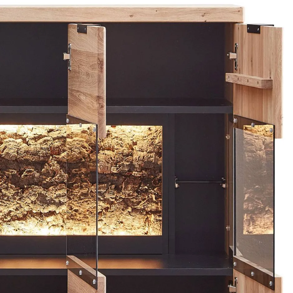 Pharao24 Wohnzimmer Highboard Emly> Wohnzimmervitrinen|Vitrinenschrank