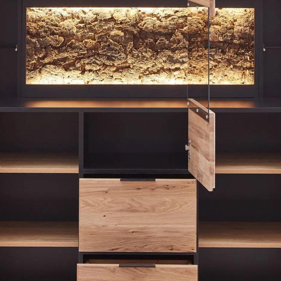 Pharao24 Wohnzimmer Highboard Emly> Wohnzimmervitrinen|Vitrinenschrank