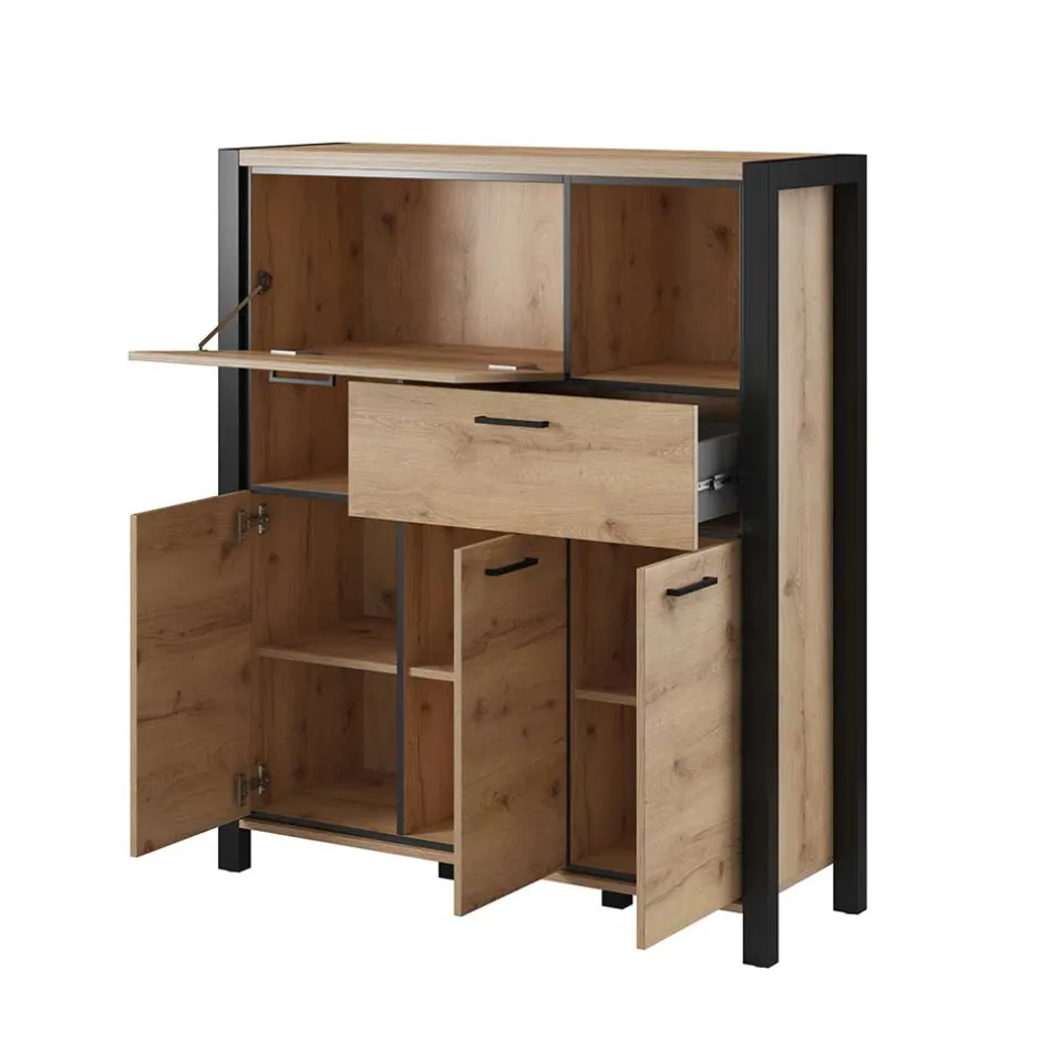 Esszimmerkommoden|Wohnzimmerkommoden*Pharao24 Wohnzimmer Highboard Foxxy