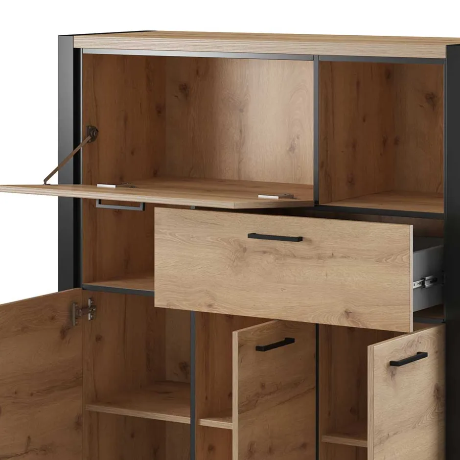 Esszimmerkommoden|Wohnzimmerkommoden*Pharao24 Wohnzimmer Highboard Foxxy