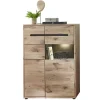 Pharao24 Wohnzimmer Highboard Griffin> Vitrinenschrank|Stauraumvitrinen