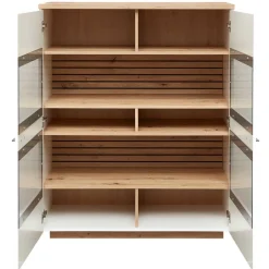 Vitrinenschrank|Wohnzimmervitrinen*Pharao24 Wohnzimmer Highboard Luzie