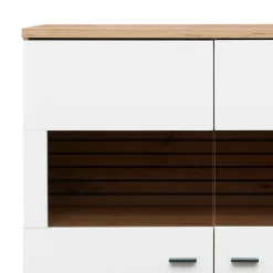 Vitrinenschrank|Wohnzimmervitrinen*Pharao24 Wohnzimmer Highboard Luzie