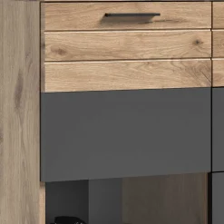 Vitrinenschrank|Wohnzimmervitrinen*Pharao24 Wohnzimmer Highboard Plestna
