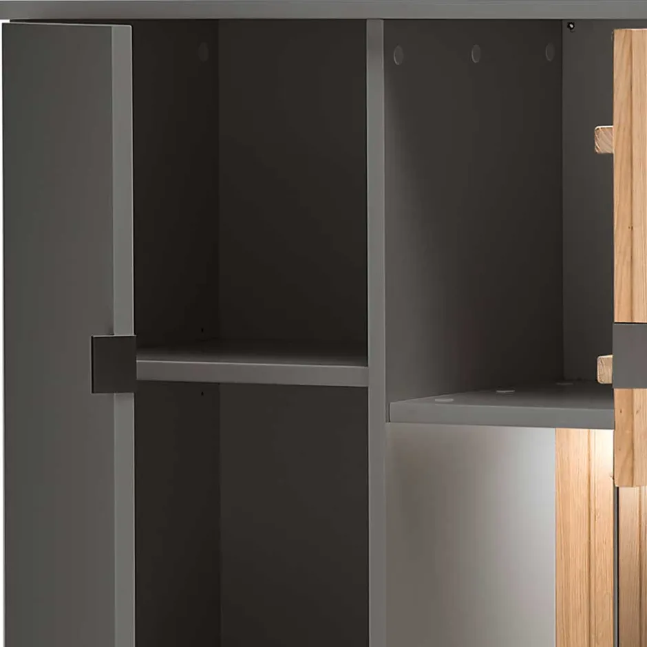 Pharao24 Wohnzimmer Highboard Strong> Massivholzmöbel|Wohnzimmerkommoden