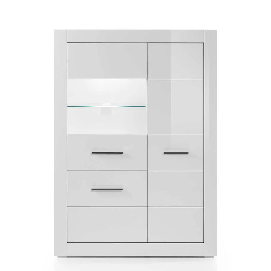 Pharao24 Wohnzimmer Highboard Triango> Wohnzimmerkommoden|Vitrinenschrank