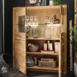 Pharao24 Wohnzimmer Highboard Wildeiche Divrina><noscript><img width=