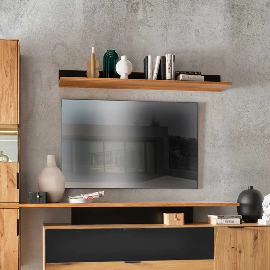 Massivholzregale|Wandregale*Pharao24 Wohnzimmer Regal Housten