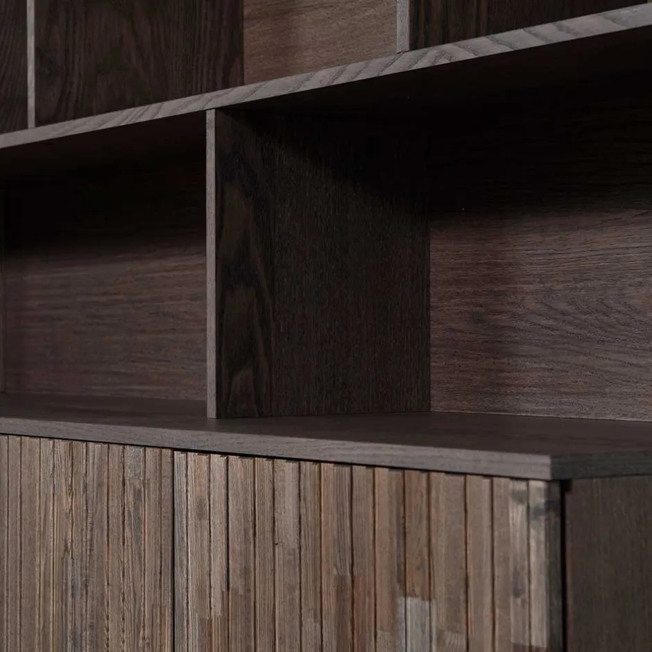 Wohnzimmervitrinen|Massivholz Schränke*Pharao24 Wohnzimmer Regal Schrank Foliage