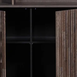 Wohnzimmervitrinen|Massivholz Schränke*Pharao24 Wohnzimmer Regal Schrank Foliage