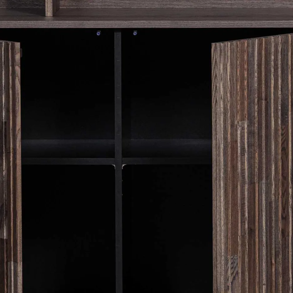 Wohnzimmervitrinen|Massivholz Schränke*Pharao24 Wohnzimmer Regal Schrank Foliage